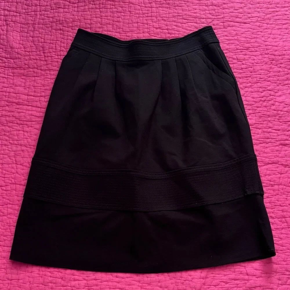 Marc By Marc Jacobs Black A-Line Skirt, US10